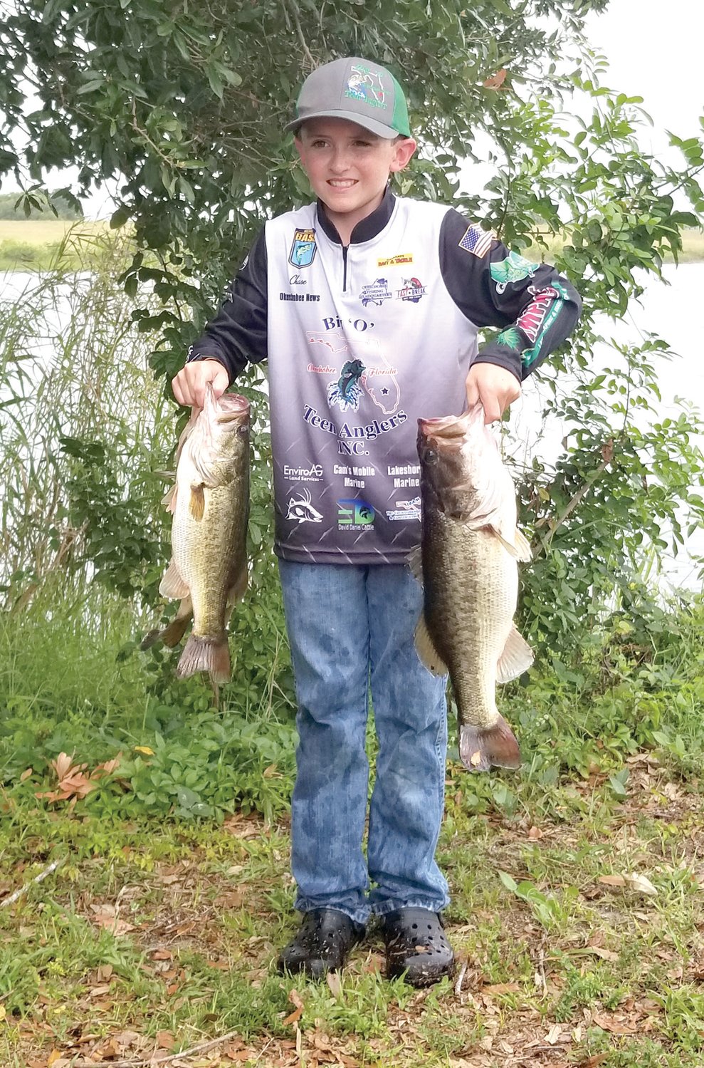 Second place winner Chase Stinson and Big Fish winner in the 1-13 Age Group.